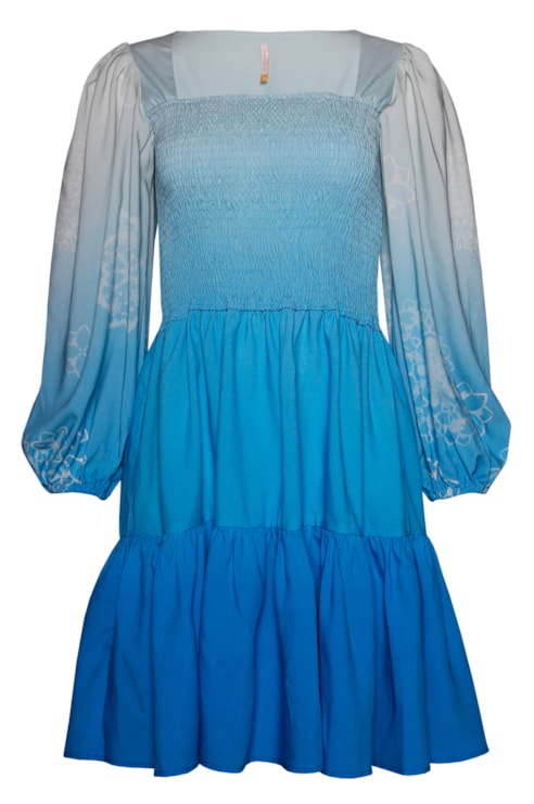 Vestido com franzidos