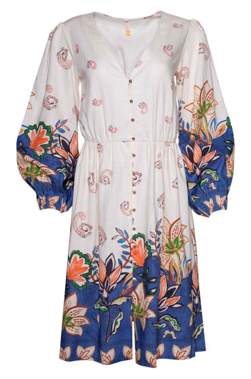Vestido fluido flores