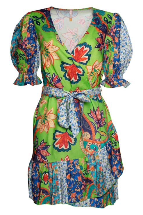 Vestido mix de flores
