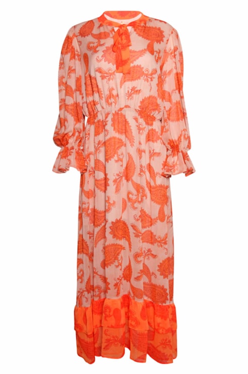 Vestido comprido estampado