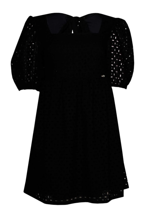 Vestido manga abalonada