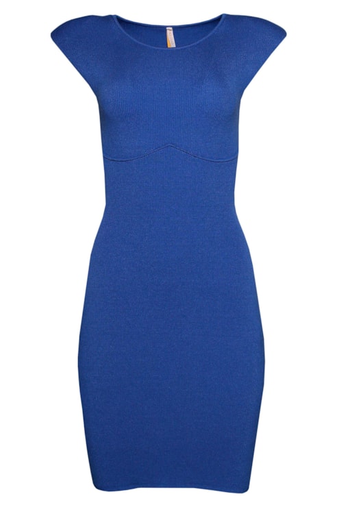 Vestido malha canelada