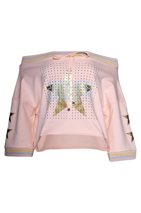 Top decote reto sporty
