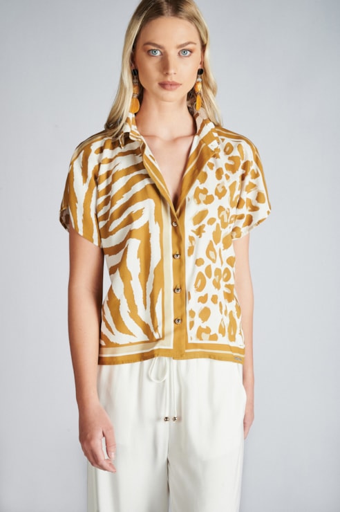 Camisa print animal