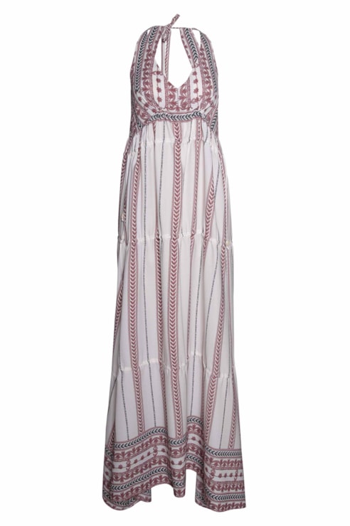 Vestido alças e cordões