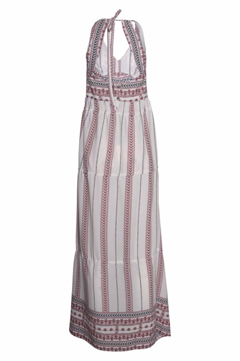 Vestido alças e cordões