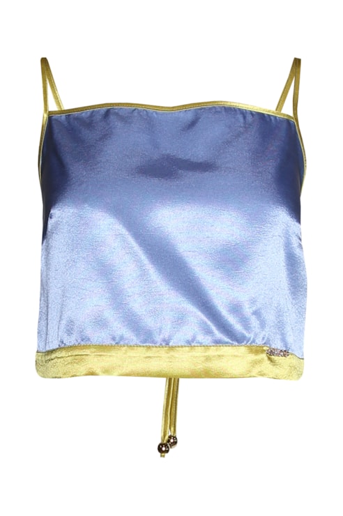 Top cropped acetinado