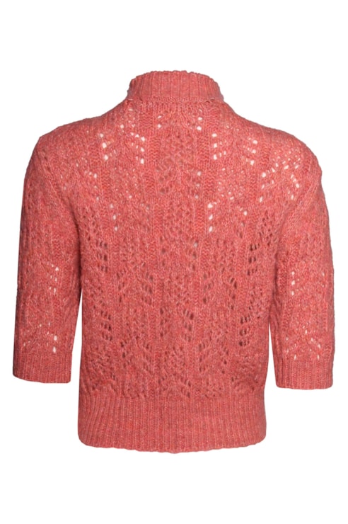 Camisola Malha Aberta e Meia Manga
