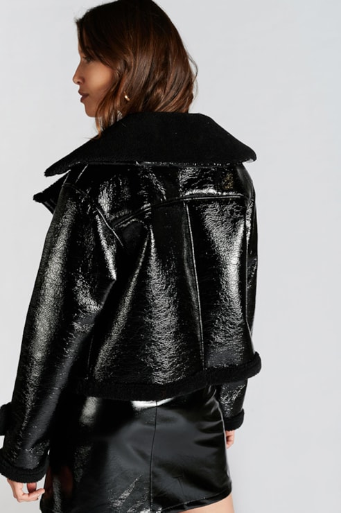 Casaco estilo biker