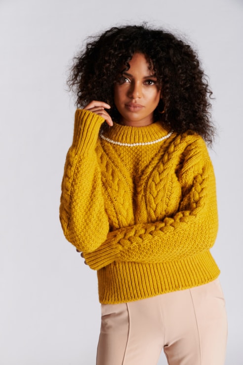 Camisola com pérolas