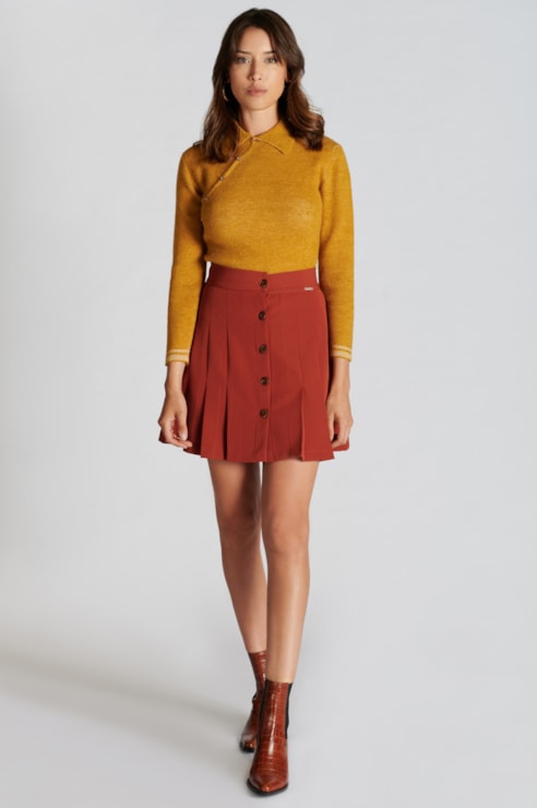 Camisola polo de malha