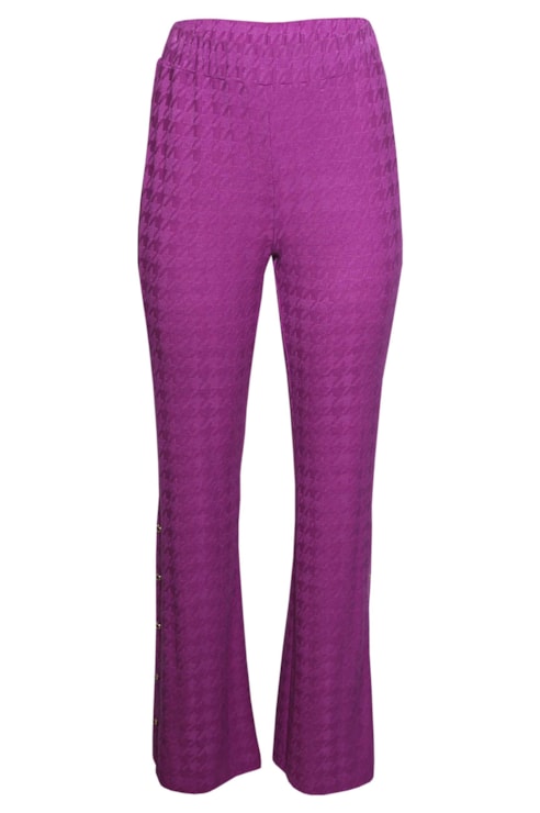 Calça Jacquard Pied de Poule
