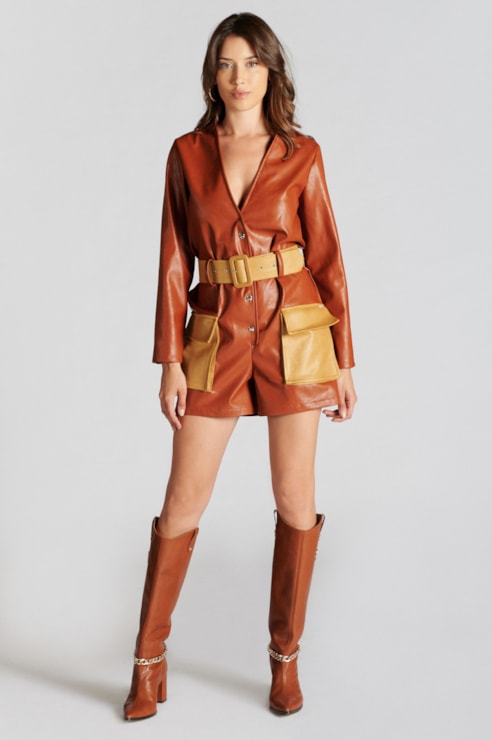 Short jumpsuit in Napa