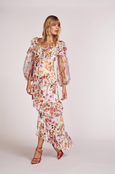Vestido Folhos