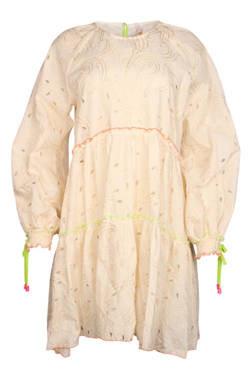 Perforated Embroidered Dress