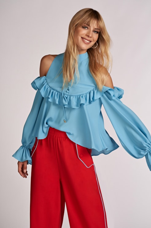 Blusa Folhos