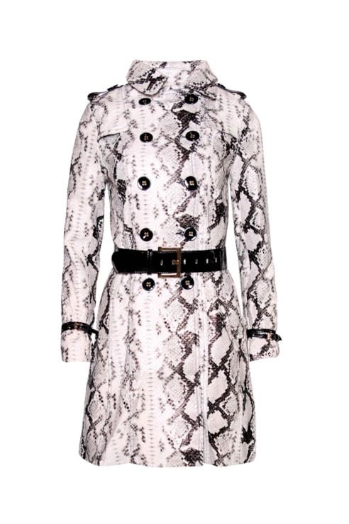 Gabardine leather effect