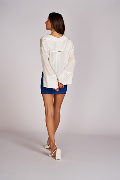 Camisa mangas flare