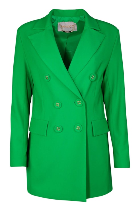 Blazer comprido corte reto