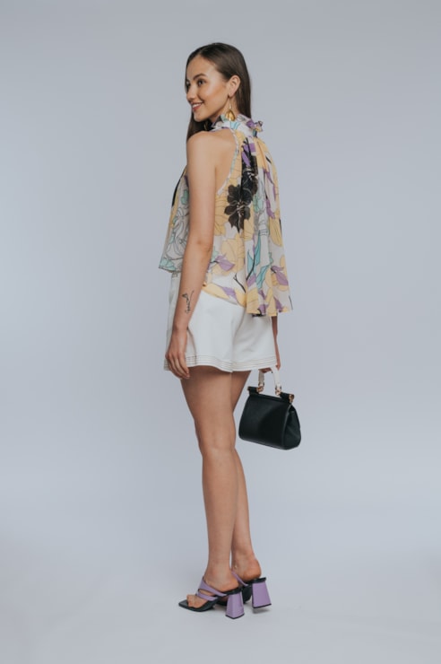 Blusa gola halter