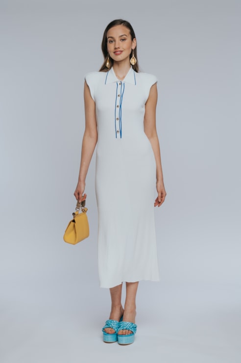 Vestido midi malha
