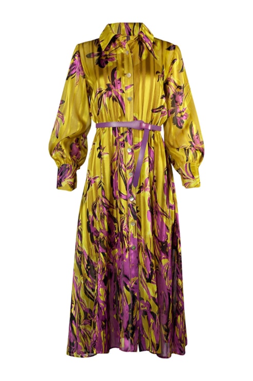 Vestido Camiseiro Estampado com Cinto