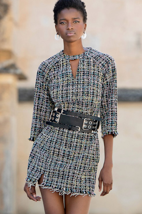 Vestido Tweed com Brilhos