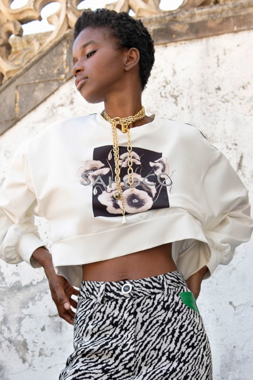 Sweat Cropped de Malha