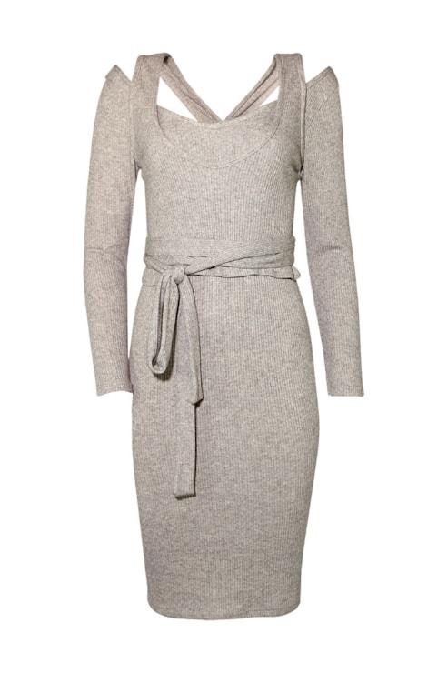 Vestido Malha com Laçada 