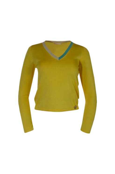 Camisola de malha básica.