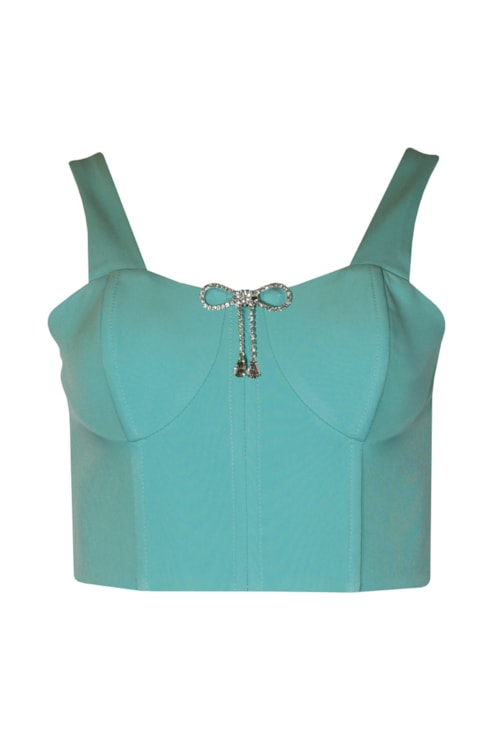 Crop Top com aplicação