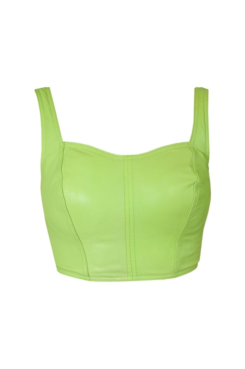 Crop Top de pele