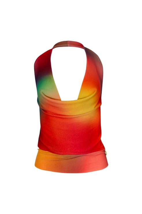 Top decote fluido