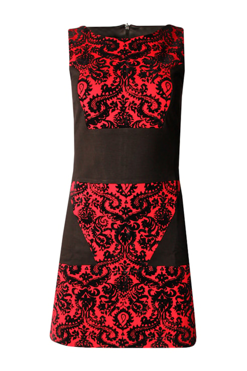 Dress with cutouts