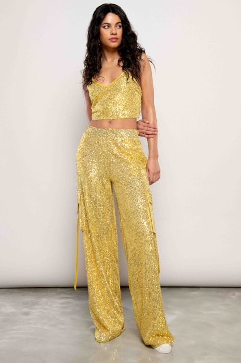 Top cropped lantejoulas