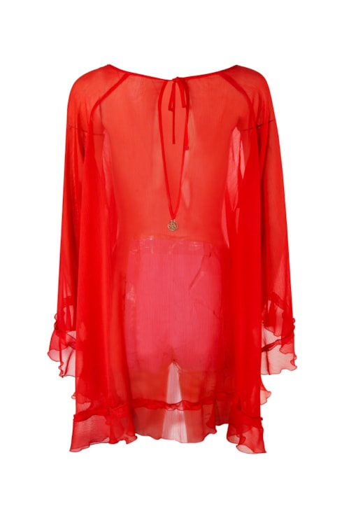 Blusa semitransparente