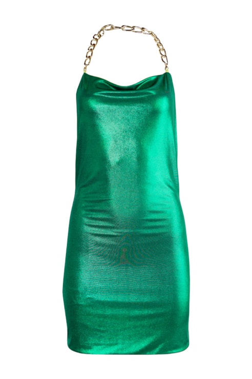 Vestido reversível metalizado