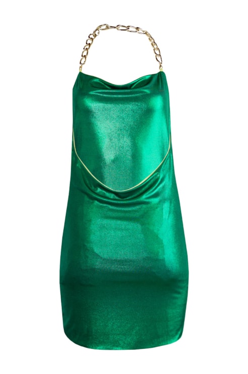 Vestido reversível metalizado