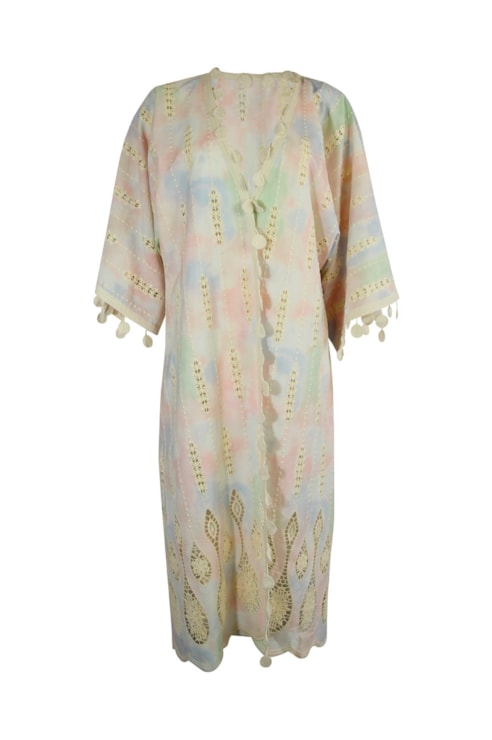 Embroidered kimono