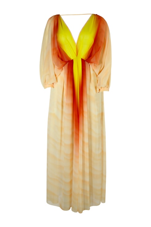 Printed kaftan dress