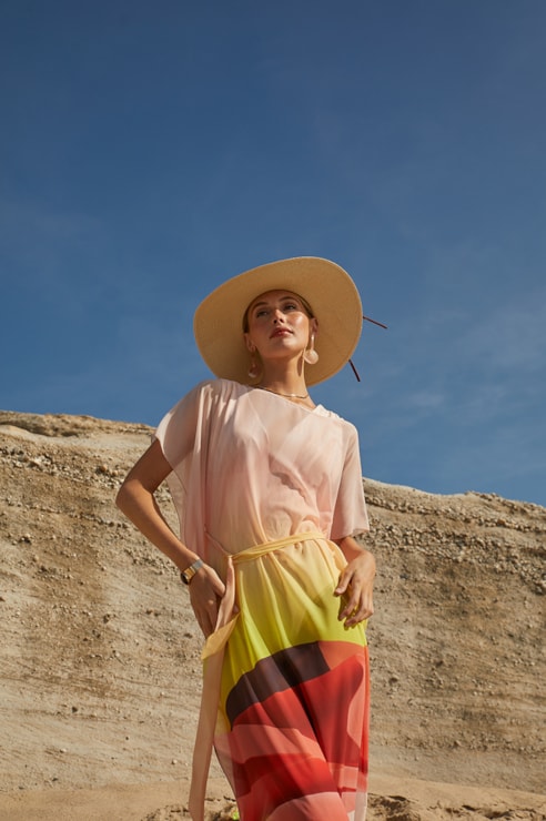 Printed kaftan