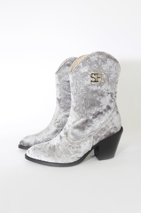 Cowboy boots in waterproof fabric