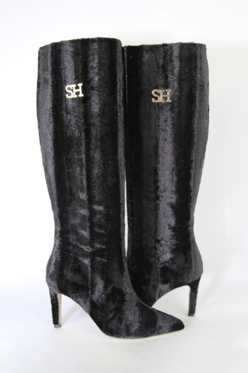 High boot in waterproof fabric