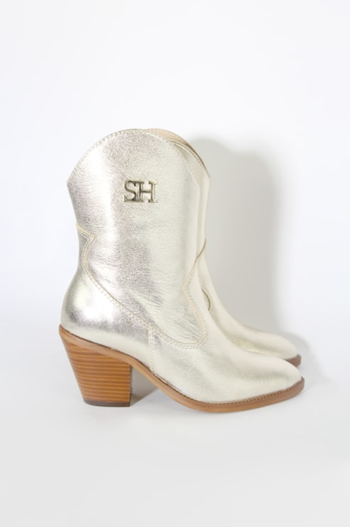 Botas cowboy metalizadas