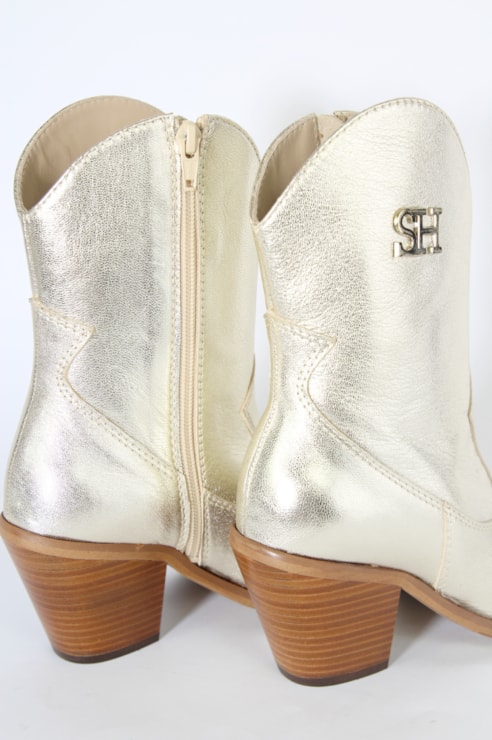 Botas cowboy metalizadas
