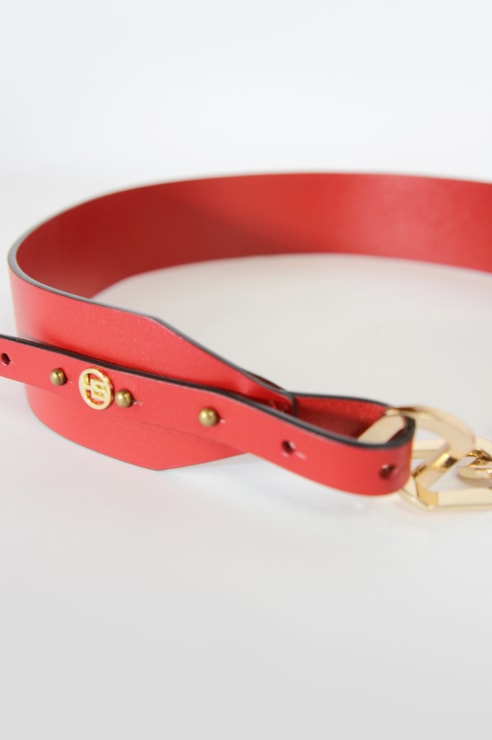 Gold chain buckle belt