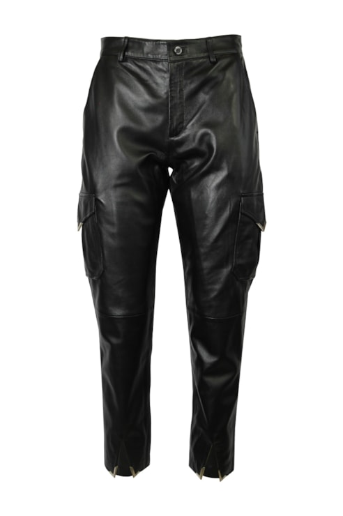 Calças cargo Leather collection