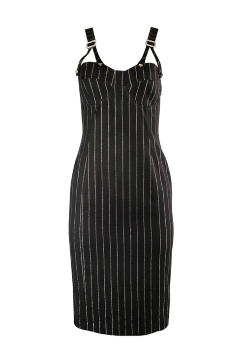 Vestido midi tubo risca diplomática