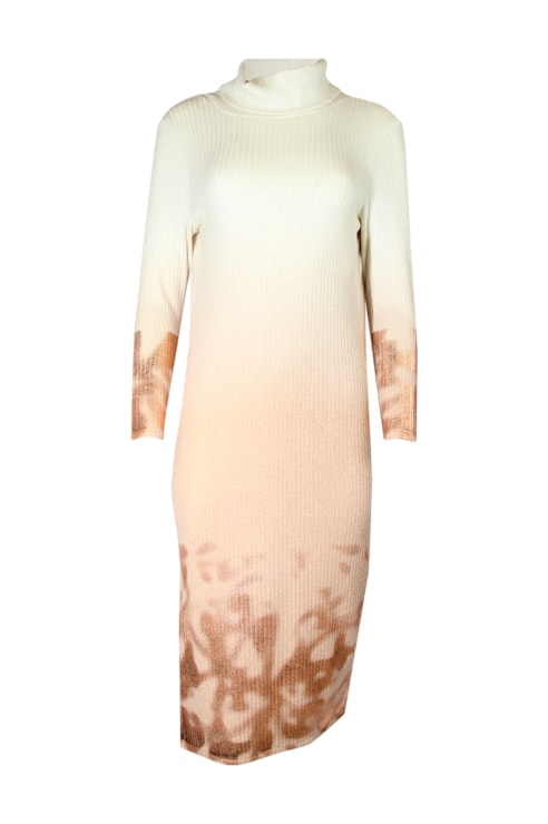 Foil knit dress