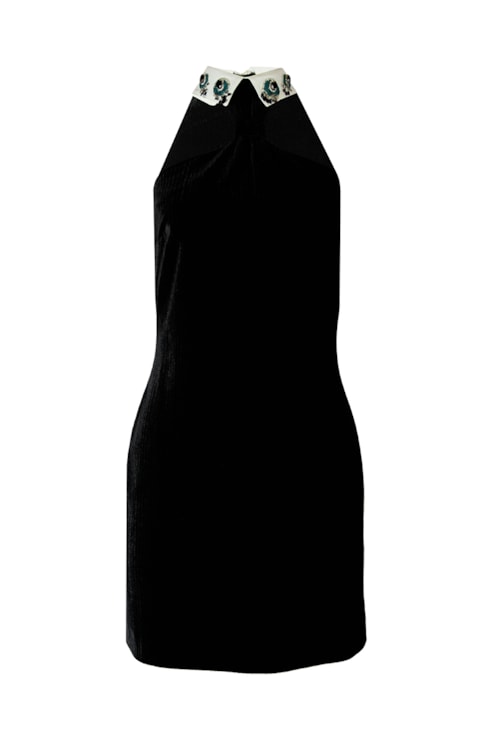 Velvet dress with jewel embellishments